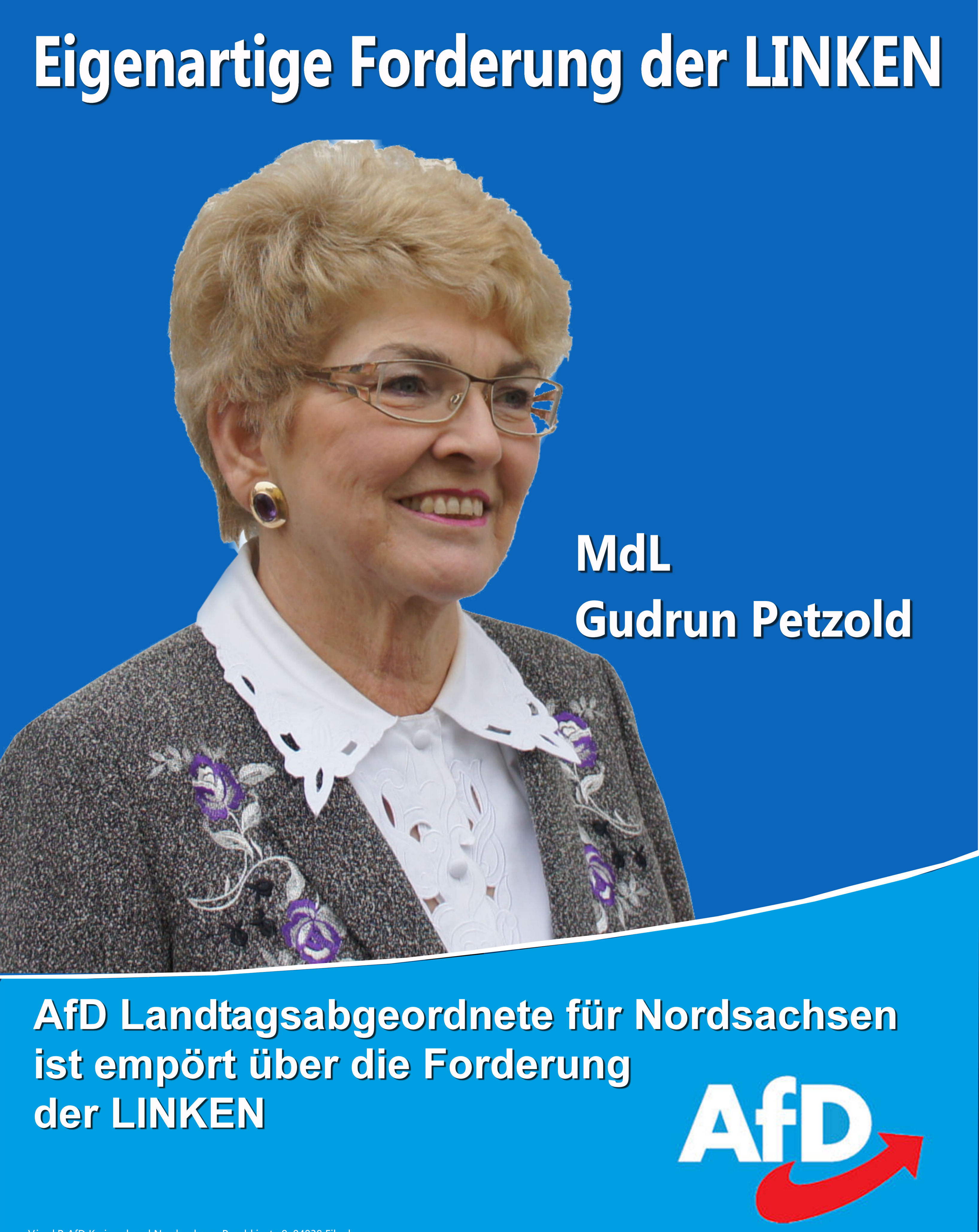 MdL Gudrun Petzold empört über Forderung der LINKEN