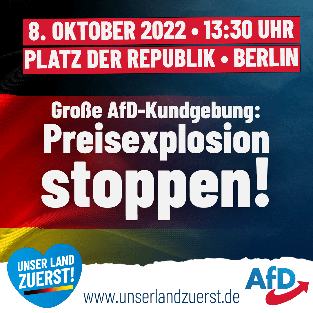 “Wir stehen an Deiner Seite!” – AfD Demo in Berlin